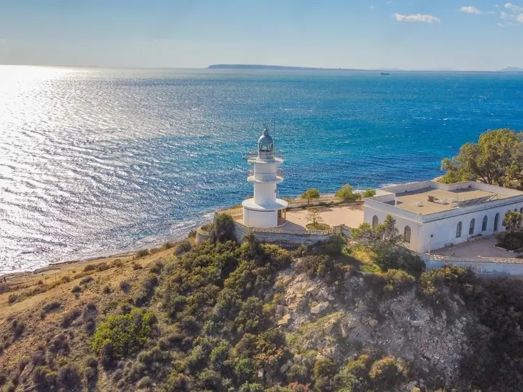 Faro del Cabo de las Huertas en Alicante